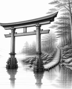 ai-hakone-jinja-torii-ashi-sea