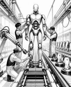 ai-humanoid-robot-assembly-line-china