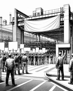 ai-ig-metall-mercedes-protest-factory-gate