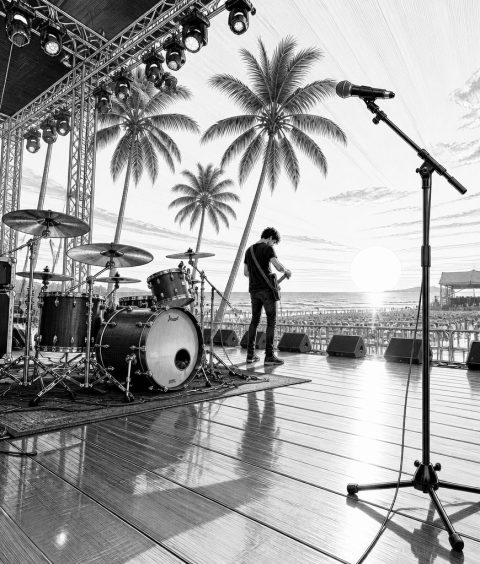 ai-lenny-kravitz-live-drumset-palm-sunset