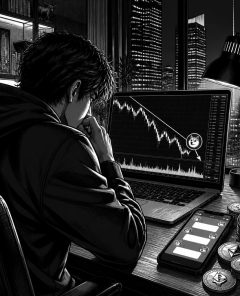 ai-meme-coins-dogecoin-chart-down