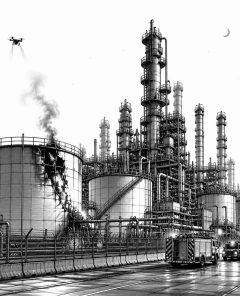 ai-oil-refinery-drone-attack-resilience