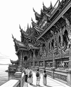 ai-sanctuary-of-truth-pattaya-holztempel