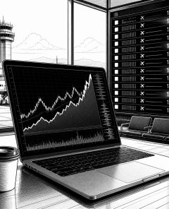 ai-southwest-earnings-stock-chart-airport-board