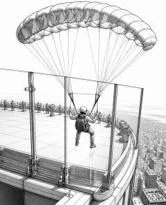 ai-space-needle-base-jump-security-glasbarrieren-seattle