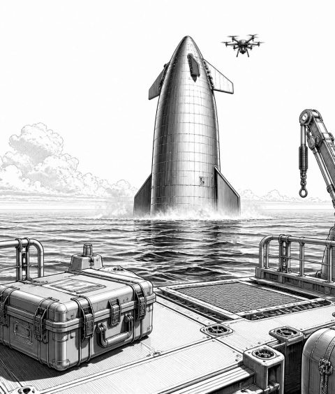 ai-spacex-starship-tower-catch-ocean-inspection