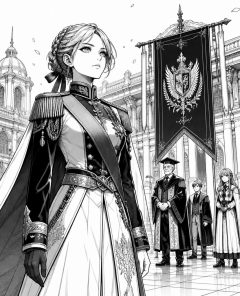 ai-spanish-princess-military-graduation
