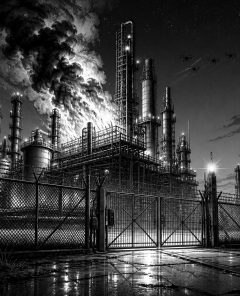 ai-sysran-oil-refinery-drones-fire