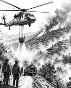 ai-wildfire-aragonien-helicopter