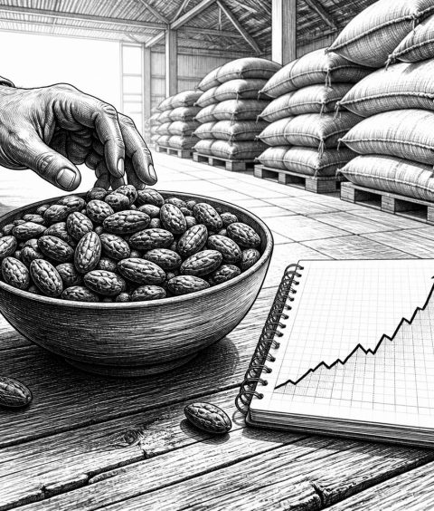 ai-wisdomtree-cocoa-2x-kakaobohnen-auf-hoelzernem-tisch