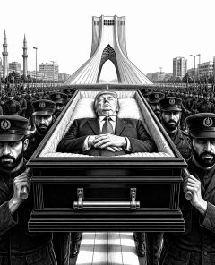 teheran-propagandaplakkt-trump-sarg-vergelungung-narrativ