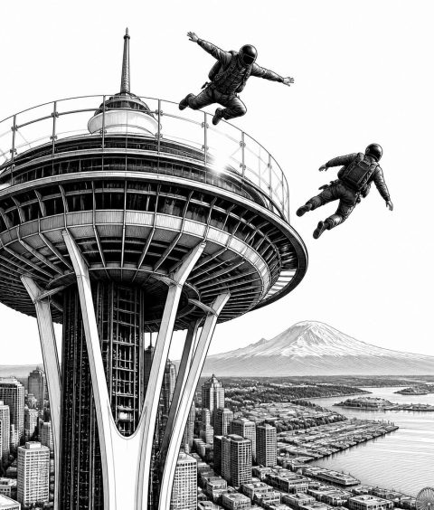 zwei-maenner-springen-space-needle-seattle-fahndung