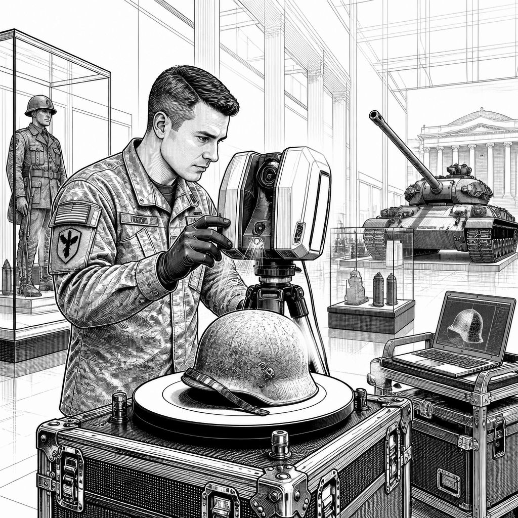 3D-Scanning im Museum: Militärhistoriker Frank Blazich zwischen Dienst und Digitalisierung 3D-Scanning im Museum: Militärhistoriker Frank Blazich zwischen Dienst und Digitalisierung