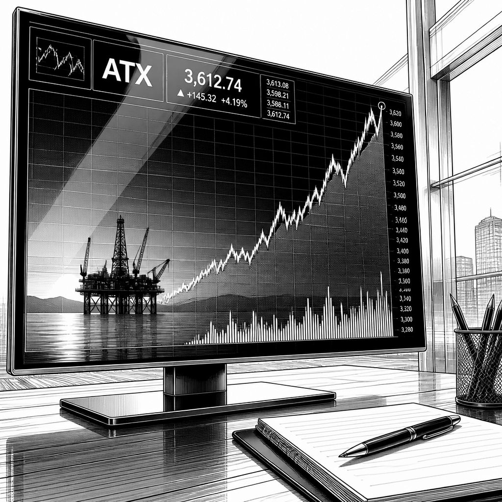 ATX setzt Rekordjagd fort: 0,61% auf 6.744,66 Punkte – Öl & Zinsen im Fokus ATX setzt Rekordjagd fort: 0,61% auf 6.744,66 Punkte – Öl & Zinsen im Fokus