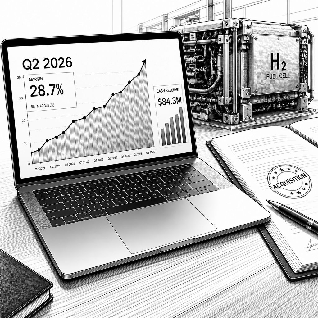 Ballard Power: Bruttomarge auf 20 % – GeoPura-Übernahme für breitere Wertschöpfung Ballard Power: Bruttomarge auf 20 % – GeoPura-Übernahme für breitere Wertschöpfung