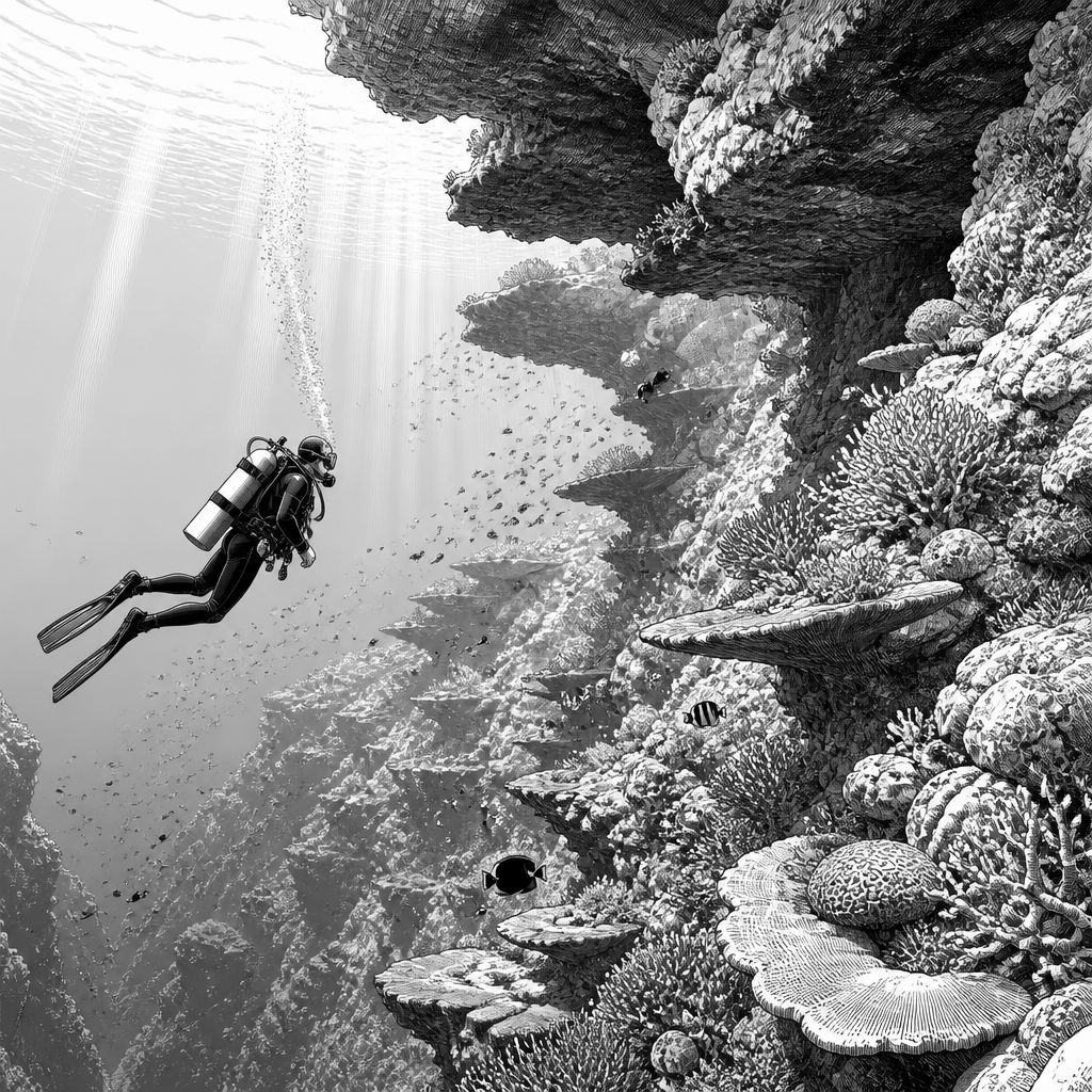 Banana Reef im Nord-Male-Atoll: Korallenwände, Tiefe und Tauchpraxis Banana Reef im Nord-Male-Atoll: Korallenwände, Tiefe und Tauchpraxis