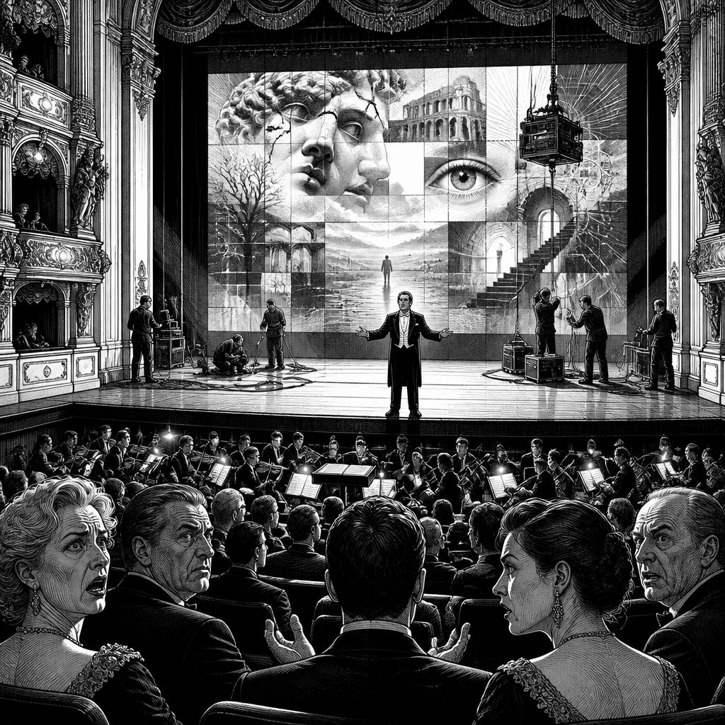 KI-Projektionen im Bayreuther Wagner-Festival sorgen für Pfiffe und Applaus KI-Projektionen im Bayreuther Wagner-Festival sorgen für Pfiffe und Applaus