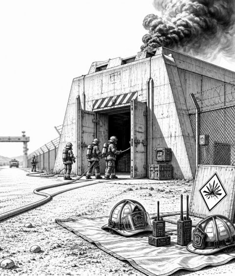ai-camp-taji-heat-fire-munitionslager