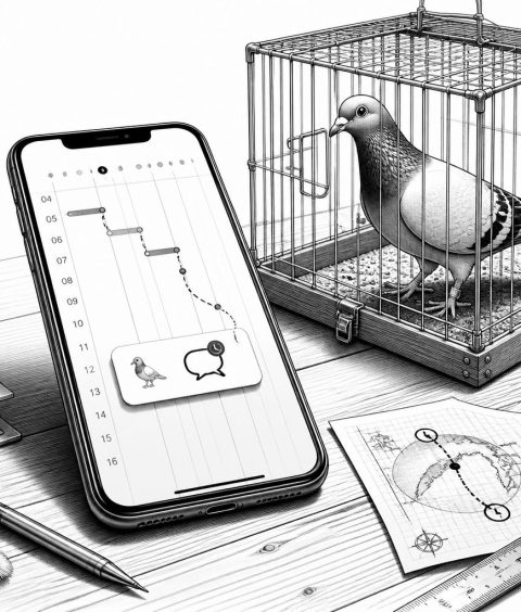 ai-carrier-pigeon-messaging-delay-sim