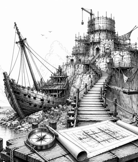 ai-corsair-cove-vertical-city-on-island
