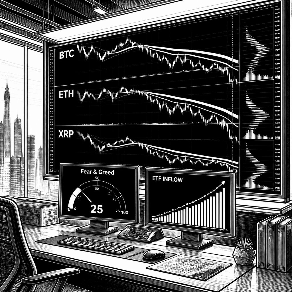 Krypto-Markt schwächelt trotz neuer Spot-ETF-Zuflüsse: BTC, ETH und XRP unter Druck Krypto-Markt schwächelt trotz neuer Spot-ETF-Zuflüsse: BTC, ETH und XRP unter Druck