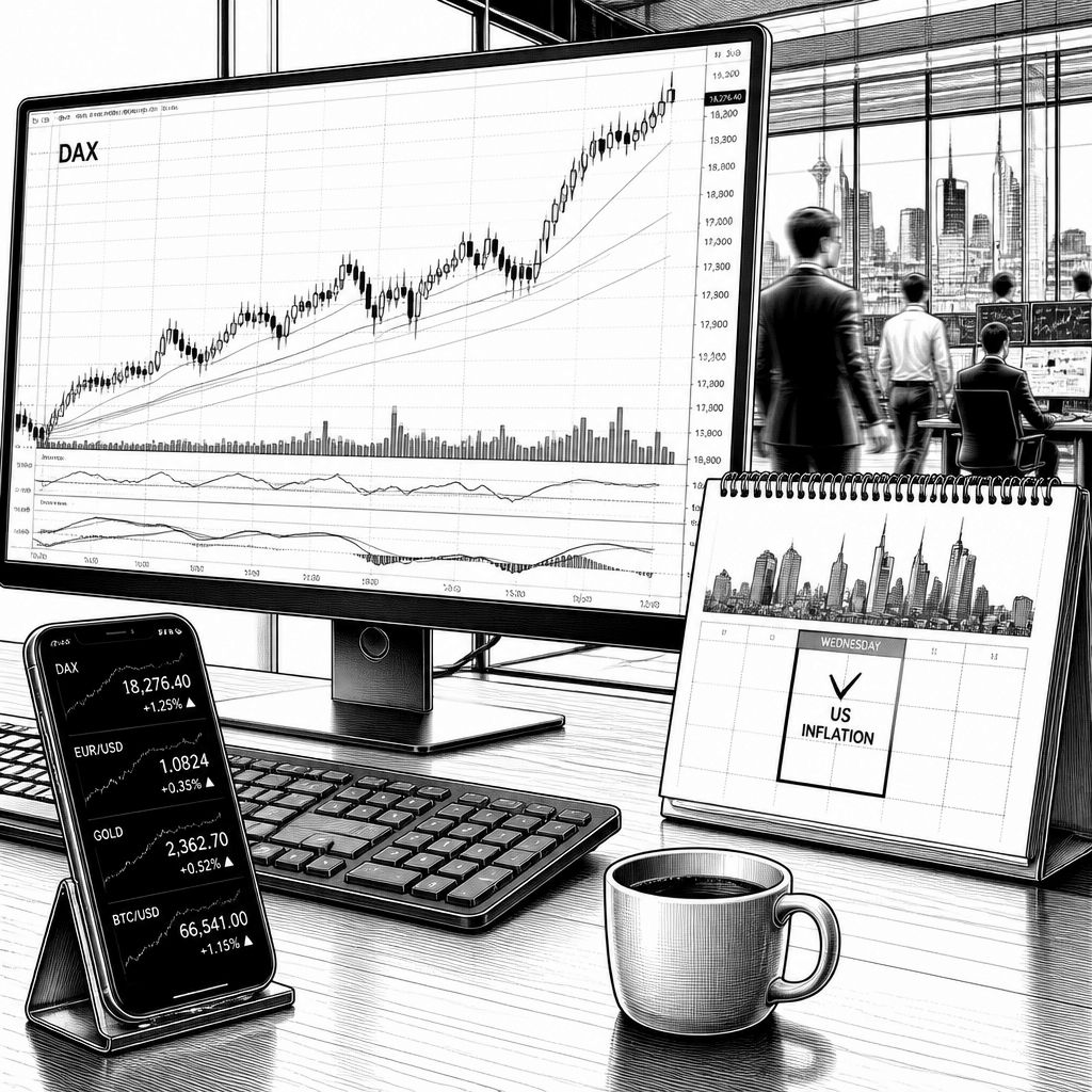 DAX startet Rekordjagd: Geldpolitik, US-Inflation und Energierisiken im Fokus DAX startet Rekordjagd: Geldpolitik, US-Inflation und Energierisiken im Fokus