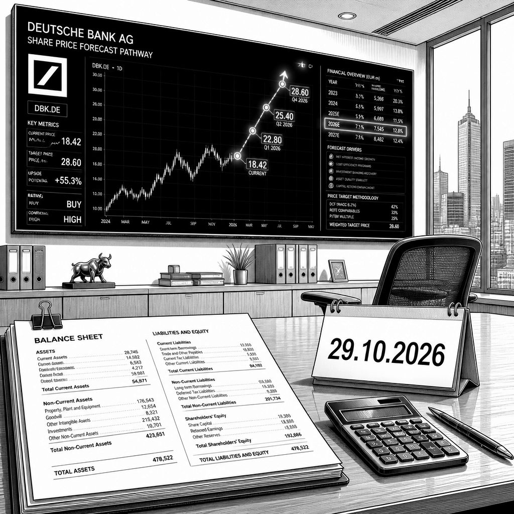 Deutsche Bank Aktie im Fokus: Kennzahlen, Kursniveau und Ausblick 2026 Deutsche Bank Aktie im Fokus: Kennzahlen, Kursniveau und Ausblick 2026