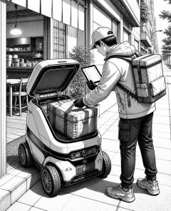 ai-doorDash-gig-worker-roboter-dot-beladen
