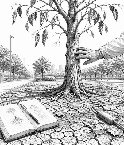 ai-drought-stressed-trees-biomass