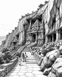 ai-ellora-caves-basalttempel