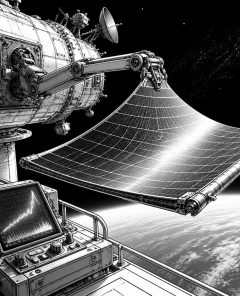 ai-flexible-solar-panels-space-power-satellite