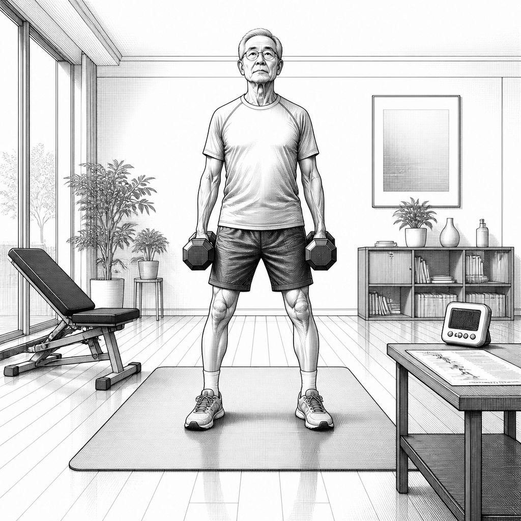 Krafttraining ab 60: Vier Übungen statt teure Fitnessgeräte Krafttraining ab 60: Vier Übungen statt teure Fitnessgeräte