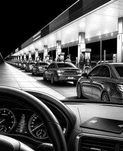 ai-fuel-queue-teheran-night