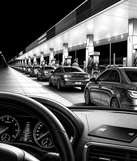 ai-fuel-queue-teheran-night