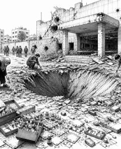 ai-gaza-hospital-medical-supplies-crater