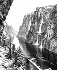 ai-geirangerfjorden-fels-wasserfaelle