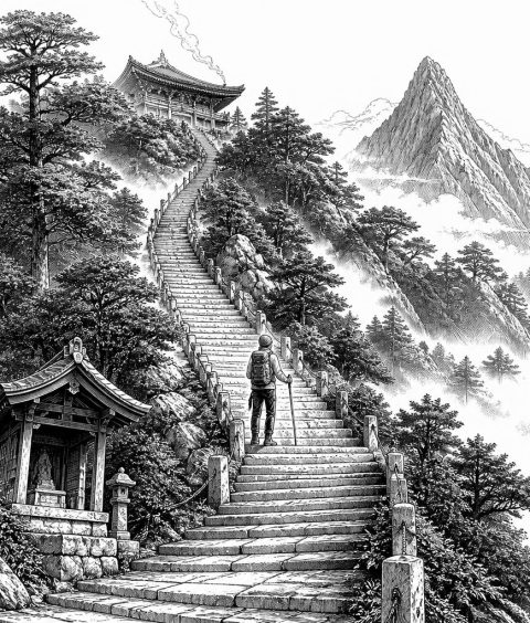 ai-heng-shan-nanyue-tempel-gipfelweg