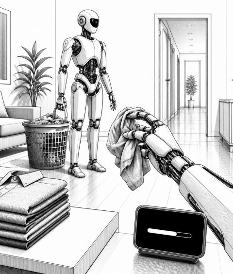 ai-household-laundry-folding-robot