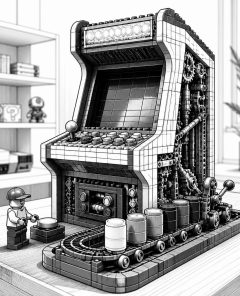 ai-lego-donkey-kong-arcade-joystick-rollende-faesser
