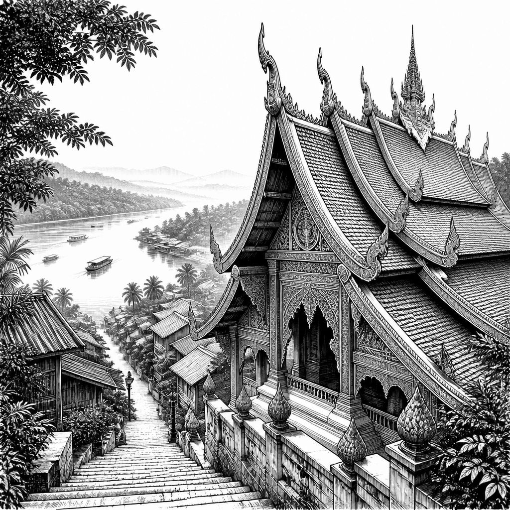 Luang Prabang in Laos: UNESCO-Welterbe zwischen Mekong und Kolonialarchitektur Luang Prabang in Laos: UNESCO-Welterbe zwischen Mekong und Kolonialarchitektur