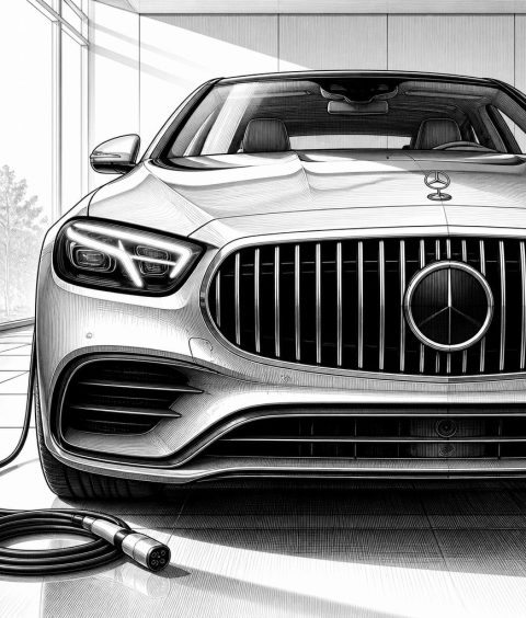 ai-mercedes-c-klasse-w206-mopf-facelift-front-stern-scheinwerfer