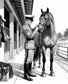 ai-military-horse-training-caisson-village