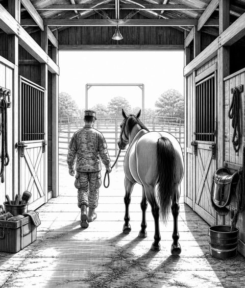 ai-military-mounted-battalion-caisson-village-training