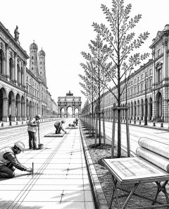 ai-muenchen-ludwigstrasse-begruenung-klassizismus