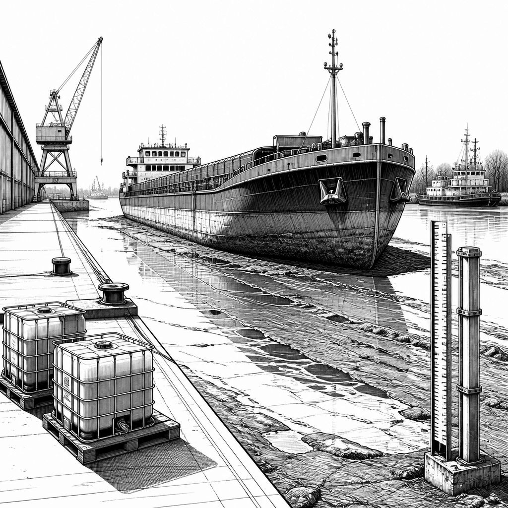 VCI warnt vor Produktionskürzungen: Niedrigwasser trifft Rhein-Logistik VCI warnt vor Produktionskürzungen: Niedrigwasser trifft Rhein-Logistik
