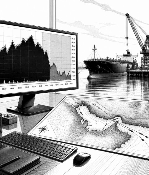 ai-oil-price-hormuz-corridor-brent-trading-screen
