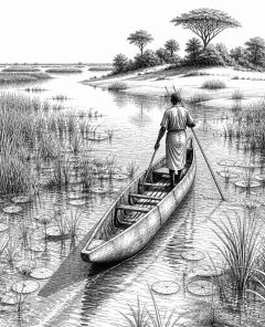 ai-okavango-delta-waterlabyrinth-mokoro
