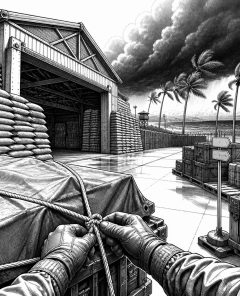 ai-okinawa-typhoon-saudel-sandbags