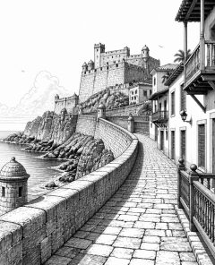 ai-old-san-juan-festungen-meer