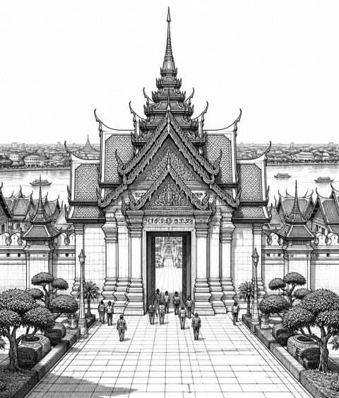 ai-phra-borom-maha-ratcha-wang-palace-courtyard